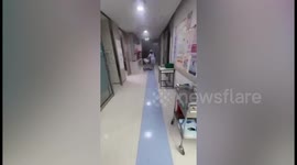 Patients evacuated from fire at hospital in Bangkok