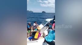 Dozens of terrified tourists rescued from sinking boat in Thailand **Long version