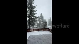 US: Heavy snowfall blankets Truckee