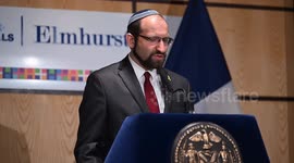 USA: Mayor Adams Attends COVID-19 Five Year Remembrance At Elmhurst Hospital