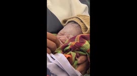 The moment a mother in Indonesia gave birth to a baby boy on a plane