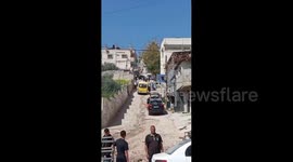 Israeli forces in Tulkarm refugee camp in the West Bank