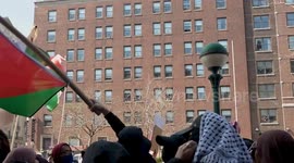 USA: Protest at Columbia University