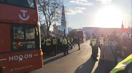 Police Control Chinese Protest against a Proposed Mega-Embassy, Royal Mint Court, London, UK 15/03/2025