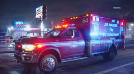 US, Los Angeles: Broadway Manchester Fatal LAPD Officer Involved Shooting Part 1