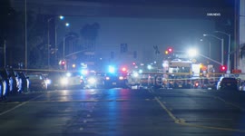 US, Los Angeles: Broadway Manchester Fatal LAPD Officer Involved Shooting Part 2