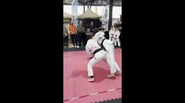 Hobby Festival in Athens, Greece, 2025. Jiu-jitsu, sparring, female