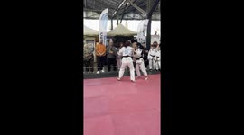 Hobby Festival in Athens, Greece, 2025. Jiu-jitsu, sparring, female