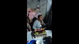 Birthday cake prank goes wrong in hilarious mishap