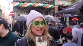 St Patrick's Day: Dublin On Eve Of St Patrick's Day Parade