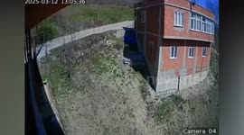 Out-of-control farm micro-truck crashes down hillside