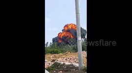 Navy fighter jet crashes during training drill in China - pilot safely ejects