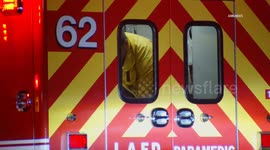 US, Los Angeles: Del Rey Extrication Crash