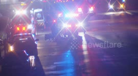 US, Los Angeles: Rancho Cucamonga Pedestrian Struck on Westbound 210 Freeway