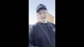 man accidentally hits himself in the eye