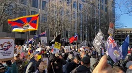 Protest against the Chinese Super-Embassy in London
