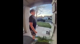 Young Boy Makes Wholesome Apology to Doorbell Camera