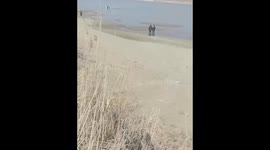 Horseback riders rescue drowning man in China
