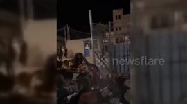 Palestine: Injured Palestinians Arrive in Carts After Israeli Airstrikes