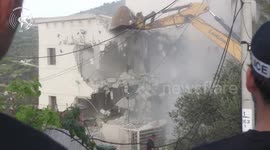 Israel: Demolition of illegal building in Umm Al-Fahm