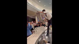 Is show time aboard of Celebrity Cruises. Every night at 8pm Martini bartenders perform a flair show