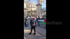 Ireland: Demonstration in Dublin, Ireland, in support of Palestine