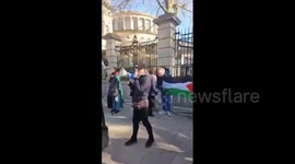 Palestine: A demonstration was held in Dublin, Ireland, in rejection of Israel’s reignition of the war in Gaza