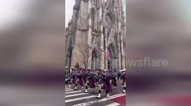 US: St Patrick’s Day Parade Lights Up New York City in Viral Video