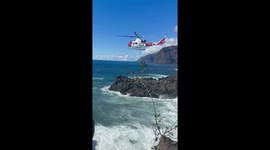 Rescue Helicopter Successfully Saves Two People