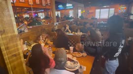 Hair Catches Fire At Birthday Dinner