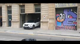 Invisible Garage Door Blends Seamlessly into Barcelona Building