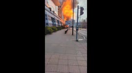Van explodes near shopping centre in Southampton