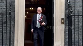 Keir Starmer leaves Number 10 ahead of PMQs