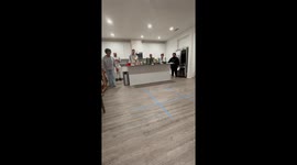 'Tic Tac No!' - Floor Tic Tac Toe game takes a comical turn after player abruptly slips