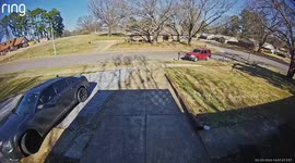 SUV Runs Over Mailbox