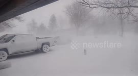 US: Blizzard Strikes Nebraska Causing Highway Closures and Power Outages 2