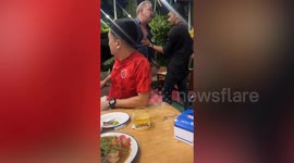 British husband, 60, flies into jealous rage at restaurant in Thailand