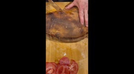 Girl uses failed sourdough bread to make scrumptious sandwiches for dinner