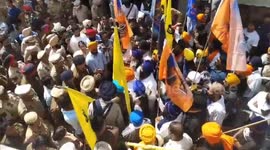 Police stop supporters of Sikh militant in India