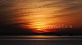 Stunning spring equinox sunset in Kent, UK