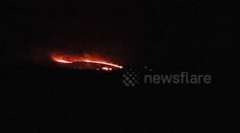 Bodmin moor horse fire, driving home from st Austell tonight I saw a huge fire
