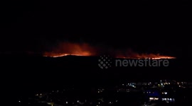 Wild Fire Spreads On Outskirts of Merthyr Tydfil