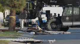 US, Los Angeles: Pacoima Explosion Destroys Home Bomb Squad Investigation Continues Part 4