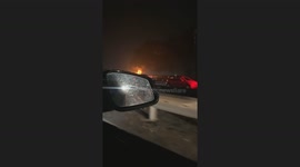 Heathrow fire seen by passing cars as hundreds of flights are thrown into case