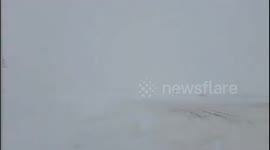 US: Blizzard Chaos Grips Nebraska and Kansas as Whiteout Hell Freezes Region