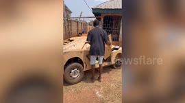 Teen builds DIY Lamborghini out of carboard