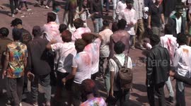Millions celebrate Hindu Holi festival in Nepal,an Explosion of Color, Tradition, and Celebration