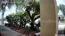 Moment Amazon delivery driver steals package he delivered