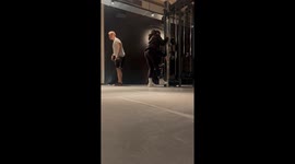 Woman Flipped Upside Down While Doing Cable Exercise