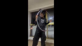 Hula Hoop Falls Out Building Window